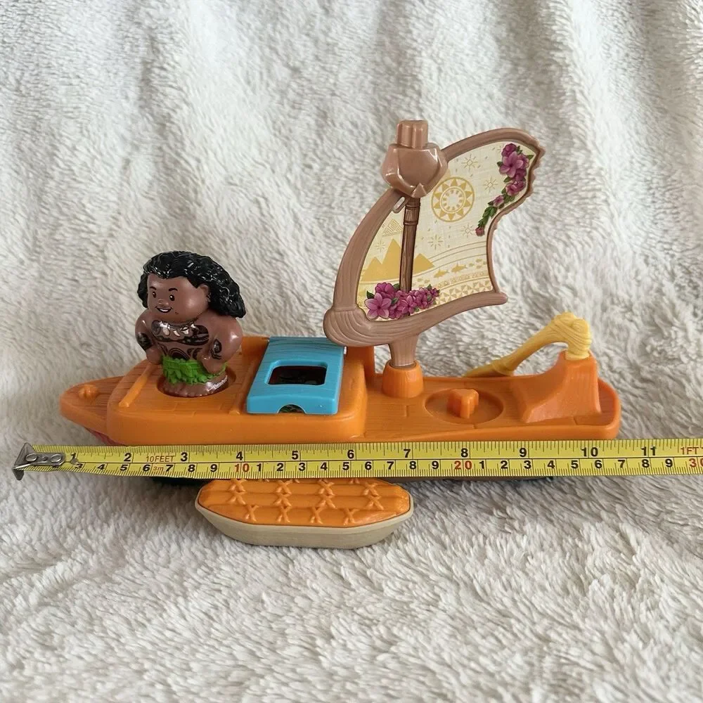 Fisher Price Little People Disney Moana Maui Canoe Boat Toy Set